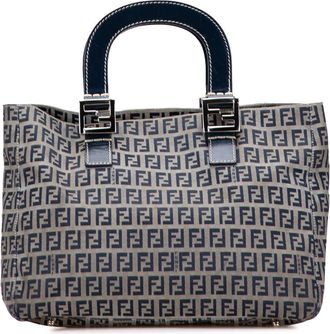 Fendi Pre-owned Fendi Small Zucchino Canvas Twins Tote Ladies 26793
