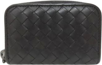 Bottega Veneta Pre-owned Wallets, female, Black, Size: ONE SIZE Pre-owned Leather Wallet