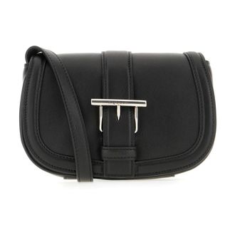 Alexander McQueen Alexander McQueen, Shoulder Bags, female, Black, Size: ONE SIZE Wool Shoulder Bag