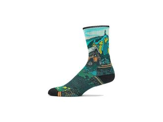 Smartwool Hike Targeted Cushion Trail Trekker Print Crew Socks Mens Crew Cut Socks Shoes Winter Moss : XL (Mens Shoe 12-14.5)