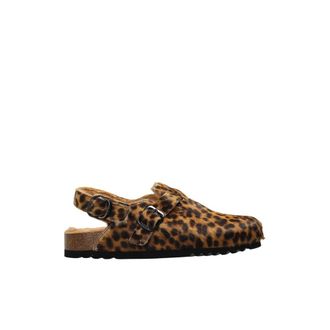 Scholl Fae Backstrap Fur - Dames - Klompen - Bruin - 39 EU - Schoenen