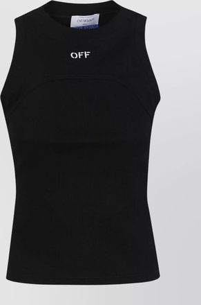 Off-white stamp rib round tank top