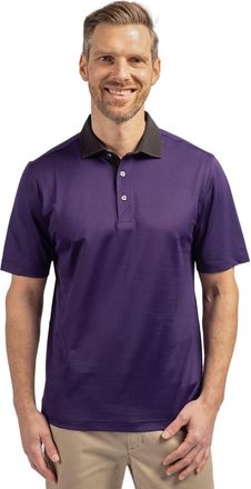 Cutter & Buck Virtue Pique Micro Stripe Mens Short Sleeve Polo