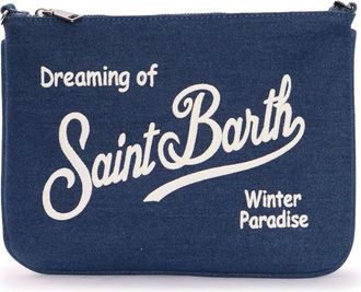 MC2 Saint Barth Clutches, female, Blue, Size: ONE SIZE Parisienne Mini Shoulder Bag