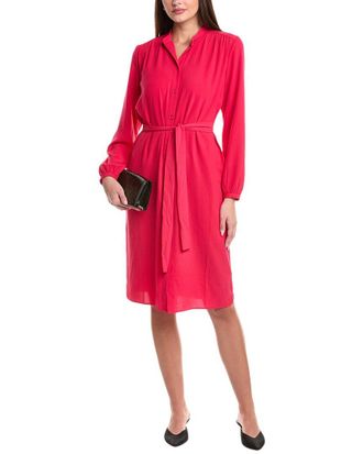 HUGO BOSS Deborah Crepe Shirtdress