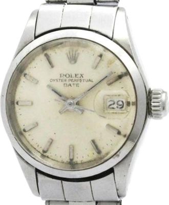 Rolex Pre-owned Oyster Perpetual Date 6516 - Dames - Vintage Horloges - Grijs - ONE Size - Vintage