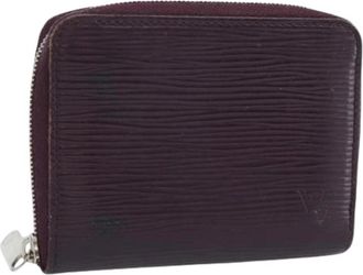 Louis Vuitton Pre-owned Coin Purse - Dames - Vintage Accessoires - Paars - ONE Size - Leer - Vintage