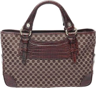 Celine Pre-owned Handbags, female, Brown, Size: ONE SIZE Pre-owned Printed Tote Bag