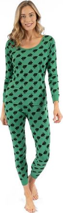 Leveret Womens Cotton Matching Family Pajamas, Dream Weaver Prints in Bunny Green at Nordstrom, Size X-Small