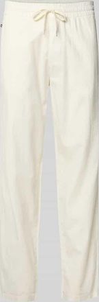 Matinique Straight Fit Leinenhose mit elastischem Bund Modell Barton in Offwhite, Gr&ouml;&szlig;e XXL