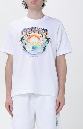 Casablanca T-shirt in cotone organico con scollo a girocollo e stampa logo