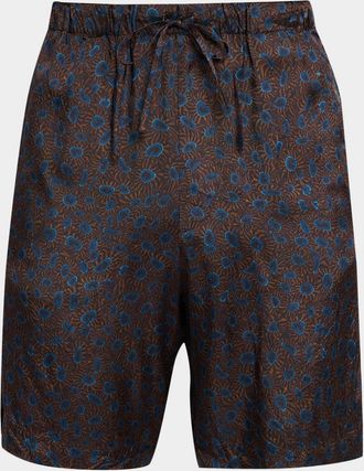 Dries Van Noten Men & apos;s Piperi Viscose Drawstring Shorts