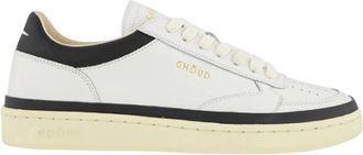 Ghoud Zwarte Leren Lage Sneakers - Heren - Sneakers - Wit - 43 EU - Schoenen