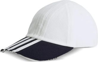 Yohji Yamamoto 3-stripes baseball cap - unisex - Cotton - S - White