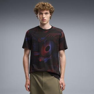 Puma T-shirt con grafica Essentials da uomo, Abbigliamento, Nero, XXL