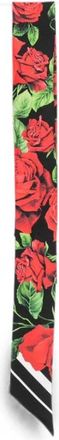 Dolce & Gabbana Accessoires, Dames, Veelkleurig, ONE Size, Rose Scarf