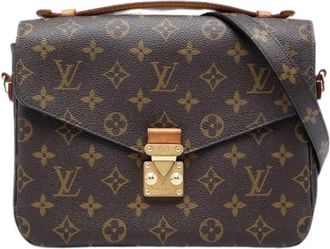 Louis Vuitton Tweedehands Canvas Louis Vuitton tassen - Dames - Vintage Schoudertas - Bruin - ONE Size - Vintage