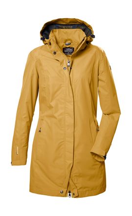 Killtec Parka KILLTEC KOS 44 WMN PRK, Damen, Gr. 42, gelb (dunkelgelb), Oberstoff: 100% Polyester, Futter: 100% Polyester, Jacken Parka, Wasserdichte, atmungs
