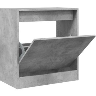 vidaXL Vidaxl - Zapatero De Madera De Ingenier&iacute;a Gris Hormig&oacute;n 60x34x63,5 Cm