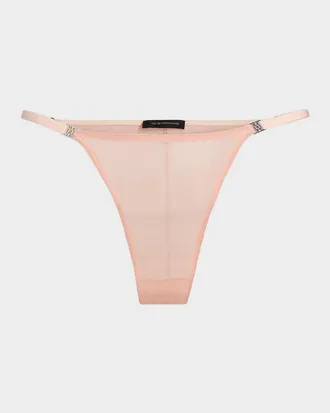 Kiki De Montparnasse Brienne Stretch Mesh String Bikini Briefs