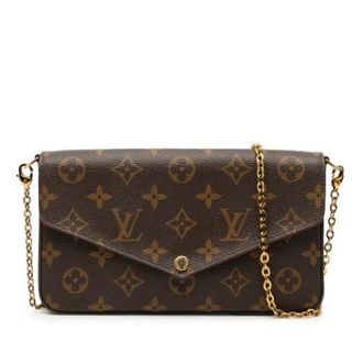 Louis Vuitton Pre-owned Cross Body Bags, female, Brown, Size: ONE SIZE Pre-owned Fabric Crossbody Bag