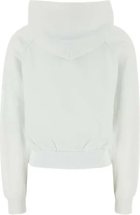 Prada Womens White Cotton Sweatshirt Bianco Felpe Sweater