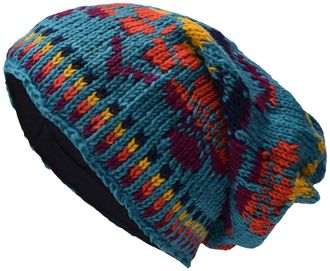 Gheri Woolen Fleece Lined Skullies Oversized Beanie Hats J