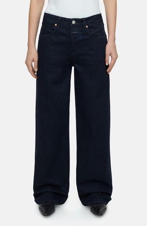Closed Nikka Wide Leg Jeans in Dark Blue at Nordstrom Rack, Size 25