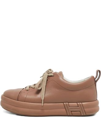 Herm&egrave;s 1137885 Pink - women - Leather/Rubber/Leather - 38