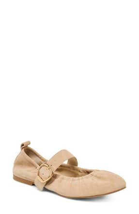 Dolce Vita Caely Mary Jane Flat in Camel Suede at Nordstrom, Size 8.5