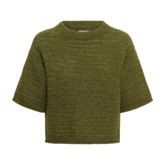 Part Two Dames, Truien, Groen, Maat: 2XL Leer