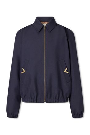 Valentino Garavani VGold Twill Blouson Jacket