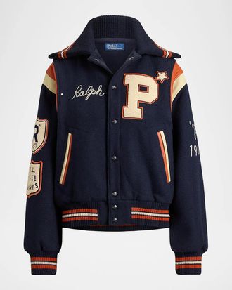 Polo Ralph Lauren Wool-Blend Letter Jacket