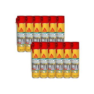 Sika Sika - Juego De 12 Espumas Expansivas Manuales Todo En Uno Boom 128 - 500ml