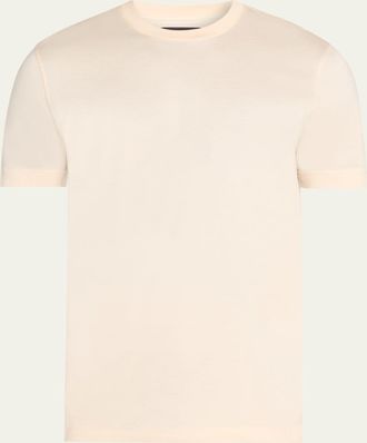 Kiton Mens Cotton Jersey Crewneck T-Shirt