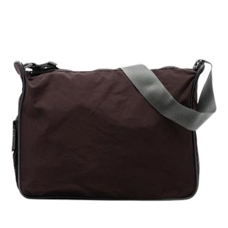 Prada Pre-owned Nylon Crossbody Bag - Dames - Pre-owned - Bruin - Maat: ONE Size Nylon