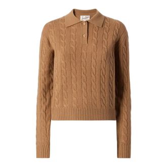 MC2 Saint Barth Savoy Polo - Dames - Polos - Bruin - M - Wol - Tops