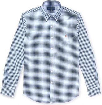 Polo Ralph Lauren Geruit Oxford overhemd - Heren - Casual Overhemden - Blauw - S - Katoen - Overhemden