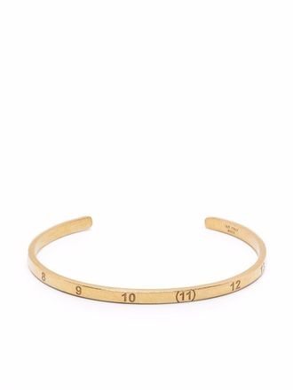 Maison Margiela Bracciale rigido Numbers - Oro