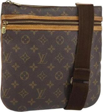 Louis Vuitton Pre-owned Cross Body Bags, female, Brown, Size: ONE SIZE Pre-owned Vintage Canvas Crossbody Bag