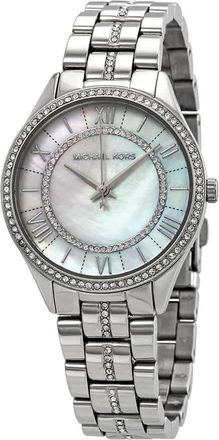 Michael Kors Lauryn Crystal Mother of Pearl Dial Ladies Watch MK3900