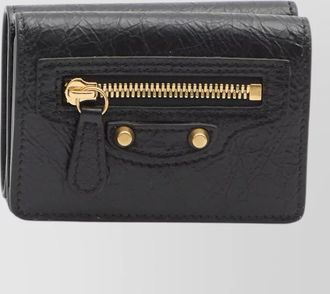 Balenciaga city mini wallet arena lambskin