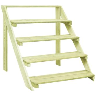 vidaXL Vidaxl - Soporte Para Plantas Madera De Pino Impregnada 80x80x80 Cm