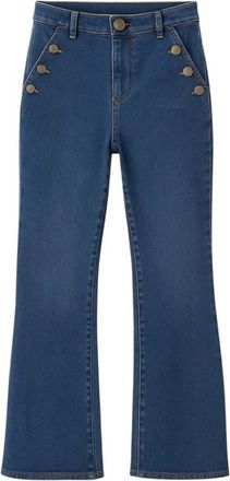 2-Biz Flared Jeans - Dames - Flared Jeans - Blauw - XL - Denim - Jeans