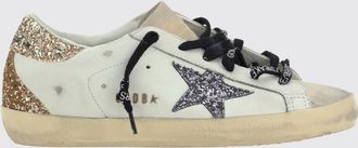 Golden Goose Sneakers Super-Star Golden Goose in pelle used con glitter