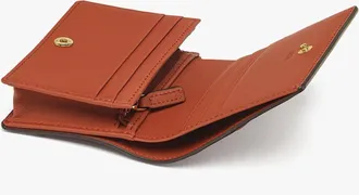 MCM Spanish Calfskin Diamond Snap Wallet - Brown
