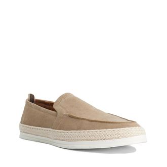 Dune London Mens Funka - Rubber Sole Espadrilles - Beige Suede - Size UK 9