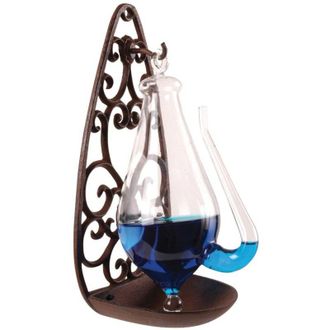 Esschert Design Esschert Design - Barometro Vetro Meteo con Supporto in Ghisa 0,5 l TH31