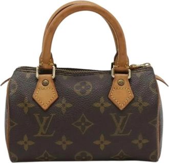 Louis Vuitton Pre-owned Monogram Mini Pouch - Dames - Vintage Mini Tas - Bruin - ONE Size - Vintage
