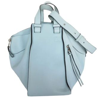 Loewe Pre-owned Handbags, female, Blue, Size: ONE SIZE Pre-owned Leather shoulder-bags